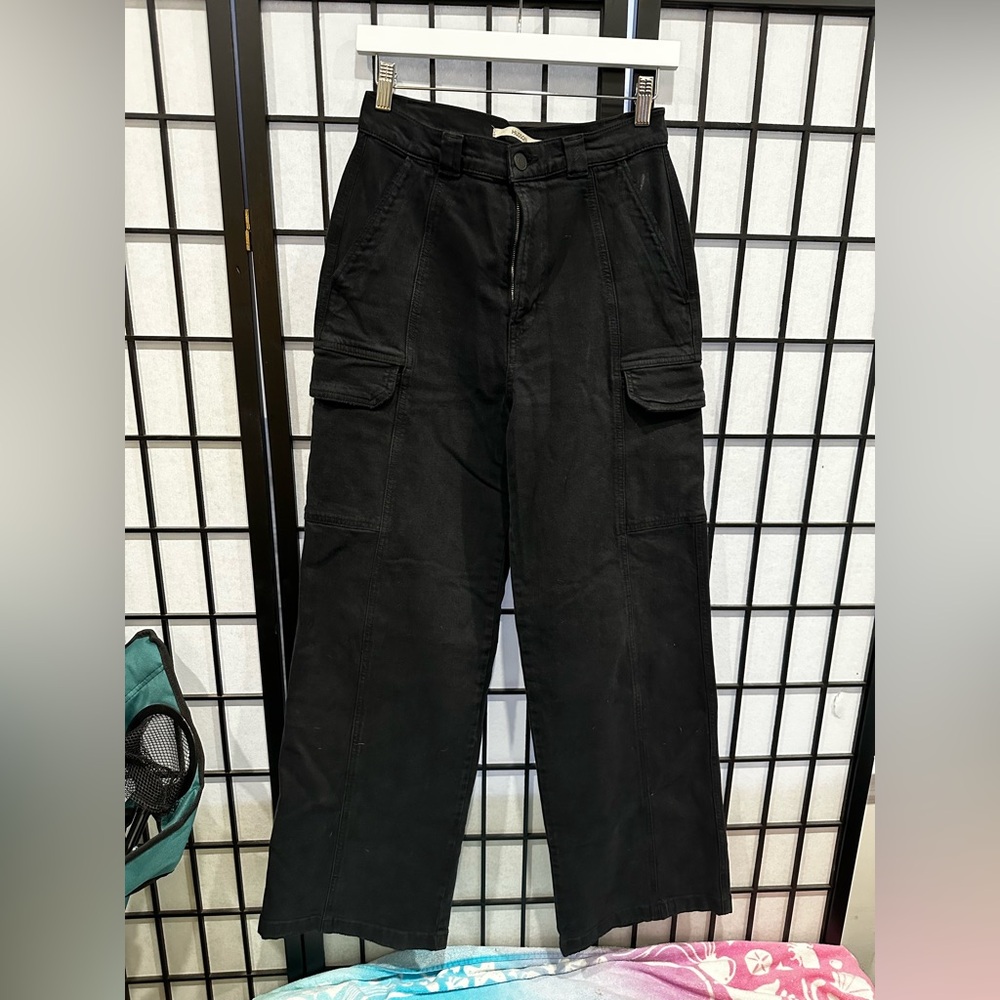 Hudson Black Cargo Jeans